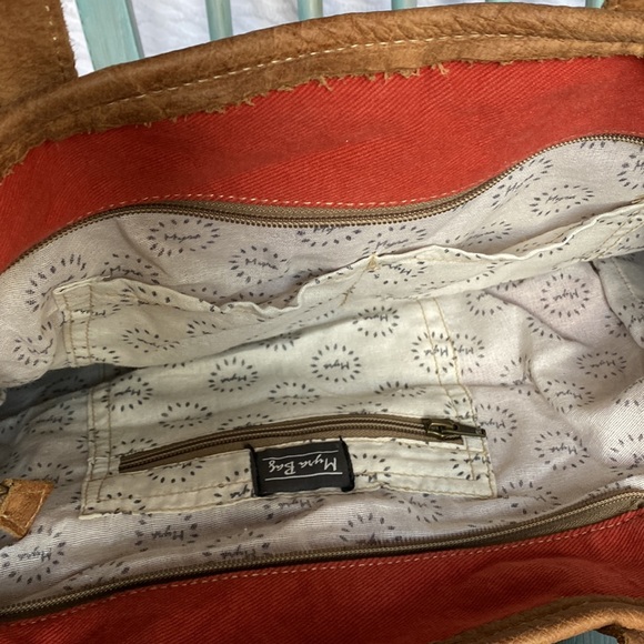 Myra bag- like new- pockets on the inside and leather strap - Picture 6 of 9